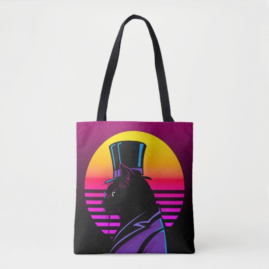 Kat met een Tuxedo en een Pet | Draagtas (Voorkant)