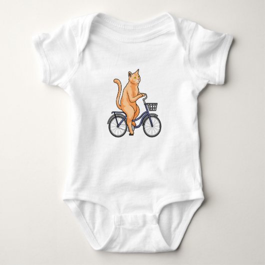 Kat met fiets romper (Voorkant)