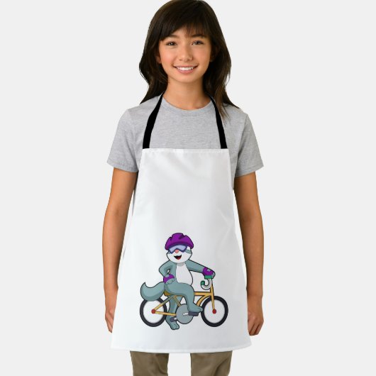 Kat met fiets schort (Insitu)