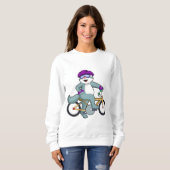 Kat met fiets trui (Voorkant volledig)