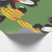 Kat met geld ompakken papier