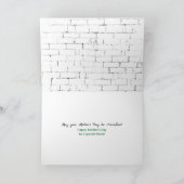 Kat met gele tulpen kaart (Binnen)