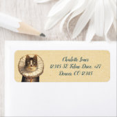  kat met geruite kraag etiket (Insitu)