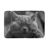 Kat met grijze munt badmat (Voorkant)