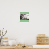 Kat met groene ogen poster (Keuken)