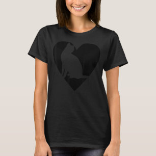 Kat met harteloze zondebok t-shirt