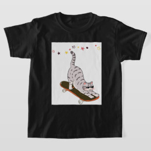 Kat met het bord t-shirt