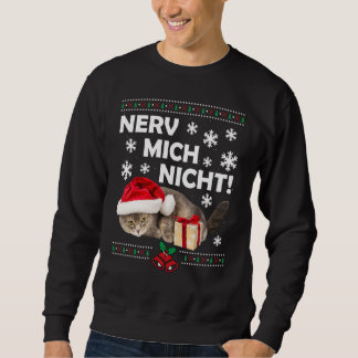 Kat met kerst en kerstmis trui