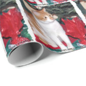 Kat met kerstboom - cadeaupapier (Rol Hoek)