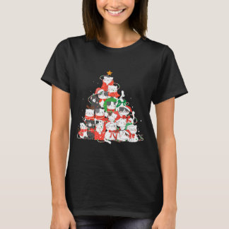 Kat met kerstboomkat met Lover Funny T-shirt