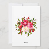 Kat met kerstmis Wreath Feestdagenkaart (Achterkant)