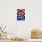 Kat met Ketting Cat van Louis Wain Poster (Keuken)