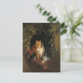 Kat met Kittens Henriëtte Ronner-Knip Briefkaart (Staand voorkant)