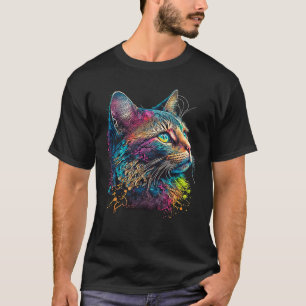 Kat met kleurstof voor kitten Colorful Kat 5 T-shirt
