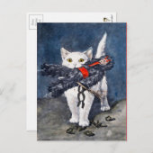  kat met Krampus Briefkaart (Voorkant / Achterkant)