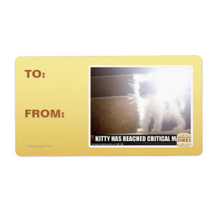 Kat met kritische massa etiket