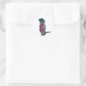 Kat met Lei Afstuderen Sticker (Tas)
