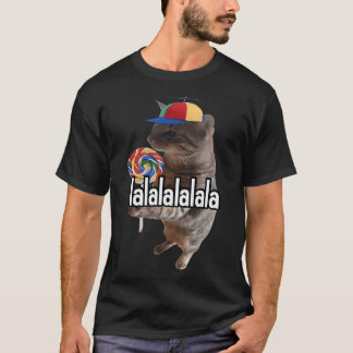 Kat met Lollypop Meme T-shirt