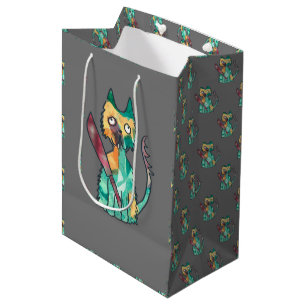 kat met mes medium cadeauzakje