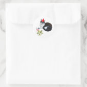 Kat met Mistletoe Stickers (Tas)