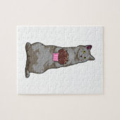 Kat met Muffin Legpuzzel (Horizontaal)