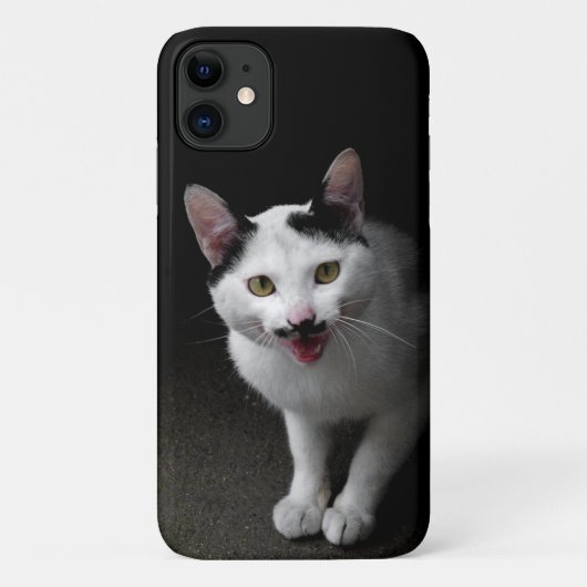 Kat met Mustache Case-Mate iPhone Case (Achterkant)