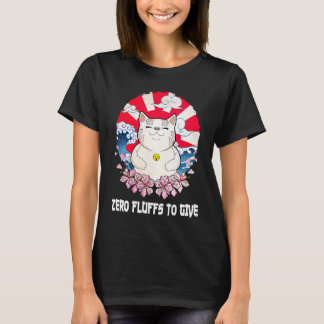 Kat met Nul Pluizen om te Geven Kattenmoeder Kitte T-shirt