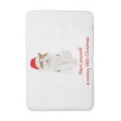 Kat met Pet van Santa Badmat (Voorkant Verticaal)