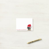 Kat met Pet van Santa Post-it® Notes (Op bureau)