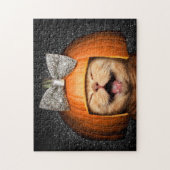 Kat met pompoenhaar legpuzzel (Verticaal)