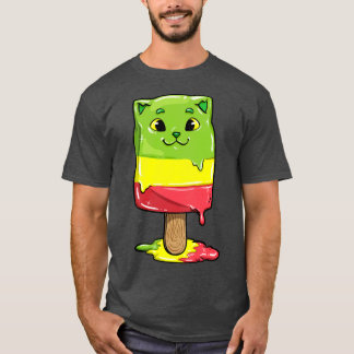 Kat met Popsicles T-shirt