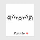 Kat met poten euticon ฅ^ ・ ع・ Japanse Kaomoji Sticker (Vel)