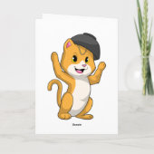 Kat met Ramenkom Kaart (Achterkant)