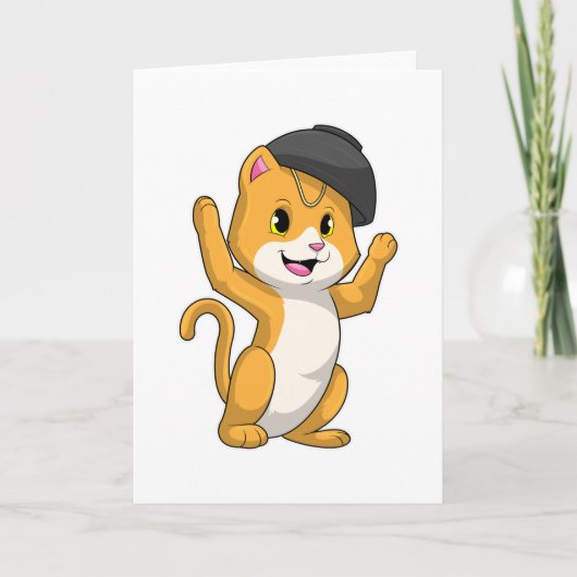 Kat met Ramenkom Kaart (Voorkant)