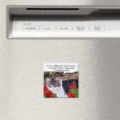 KAT MET RODE ROSEN MAGNEET (Insitu (Vaatwasser))