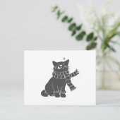 Kat met schoonheid - Kies achtergrondkleur Briefkaart (Staand voorkant)