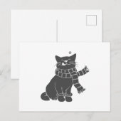 Kat met schoonheid - Kies achtergrondkleur Briefkaart (Voorkant / Achterkant)