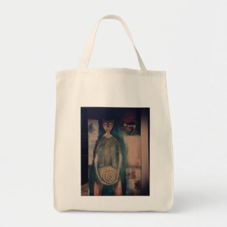 Kat met slang tote bag