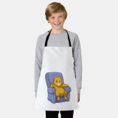 Kat met Sofa Schort (Gedragen)