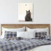 Kat met speelgoed canvas afdruk (Insitu (Slaapkamer))