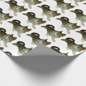 Kat met Stropdas-overlooppapier Cadeaupapier (Hoek)