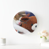 Kat met Teddy Grote Klok (Huis)