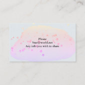 Kat met Umbrella Visitekaartje (Achterkant)