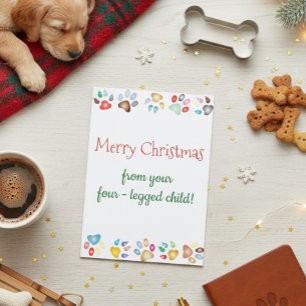 Kat met vier poten met vier poten kaart