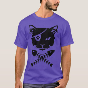Kat met visgraat t-shirt
