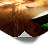 Kat met vlieglicht poster (Hoek)