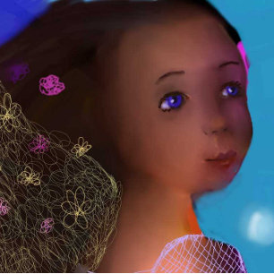 Kat met vogeltjes en abstract s kussen