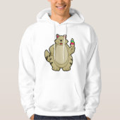 Kat met wafelijs hoodie (Voorkant)