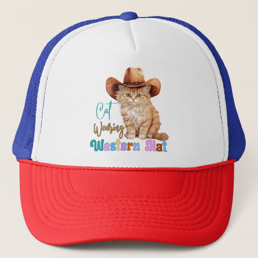Kat met Western Pet-85246 Trucker Pet (Voorkant)