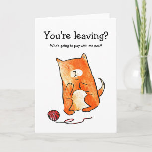 Kat met wol verlaat kaart